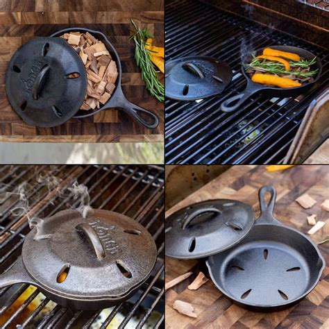 lodge cast iron smoker skillet